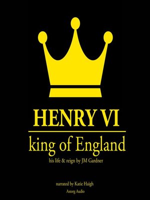 cover image of Henry VI, king of England